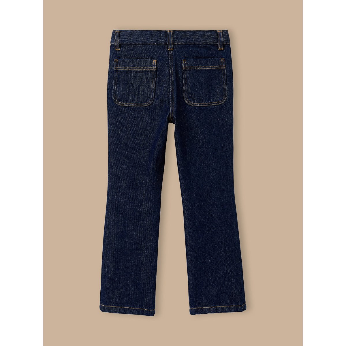Pantalon flare denim denim brut, CYRILLUS