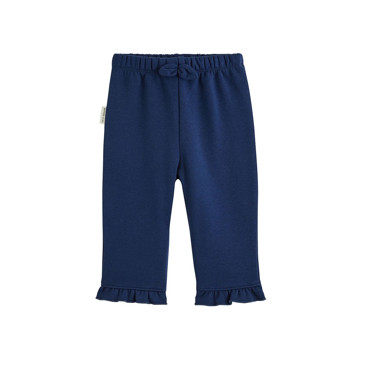 Pantalon bébé en molleton Ollie bleu, PETIT BEGUIN
