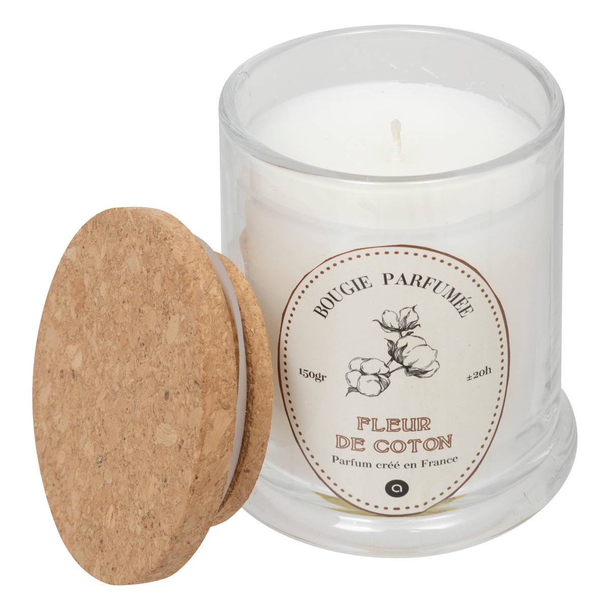 Bougie parfumée HAPO transparent, ATMOSPHERA