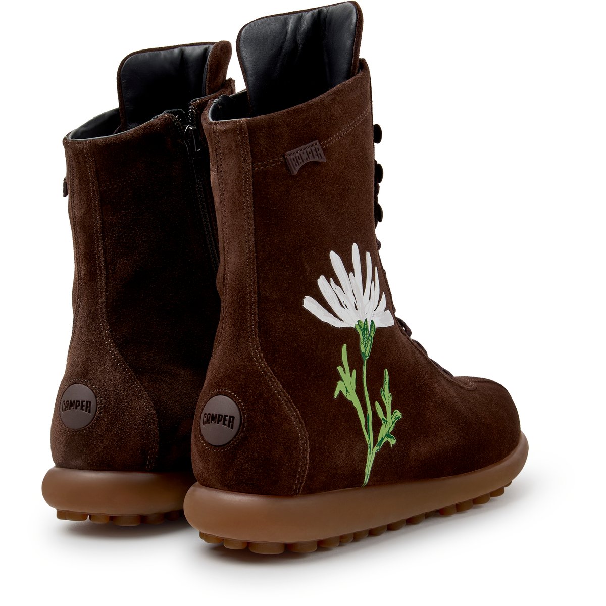 Bottines Pelotas Ariel Suede Leather brun fonc96, CAMPER