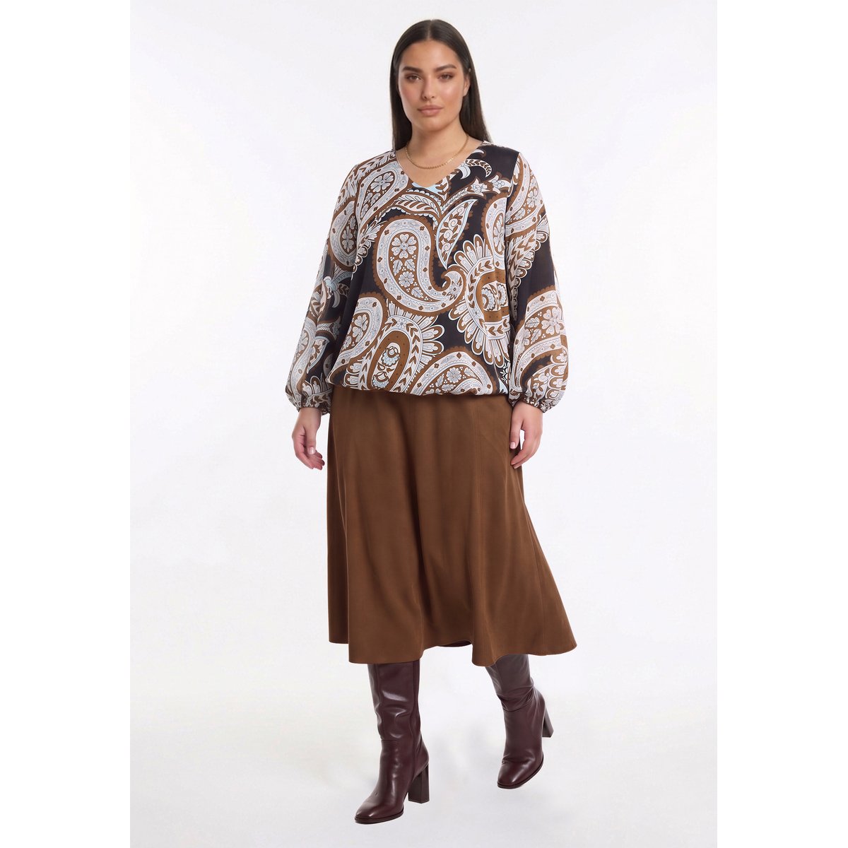 Tunique mit Paisley- Design bleu, YOEK