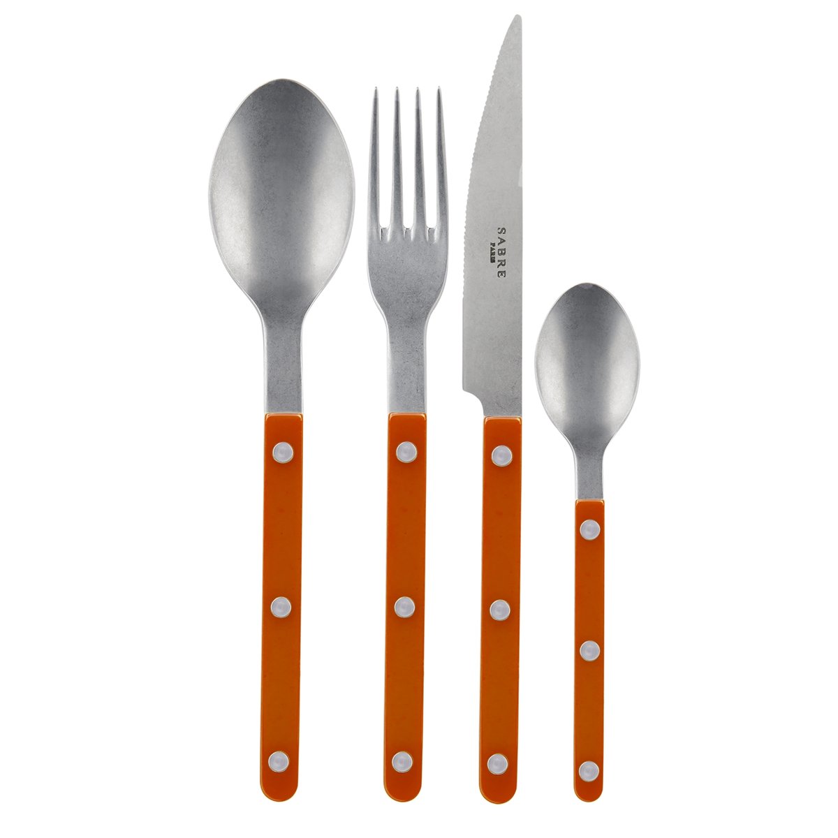 Ménagère 48 pièces, Bistrot Vintage orange, SABRE