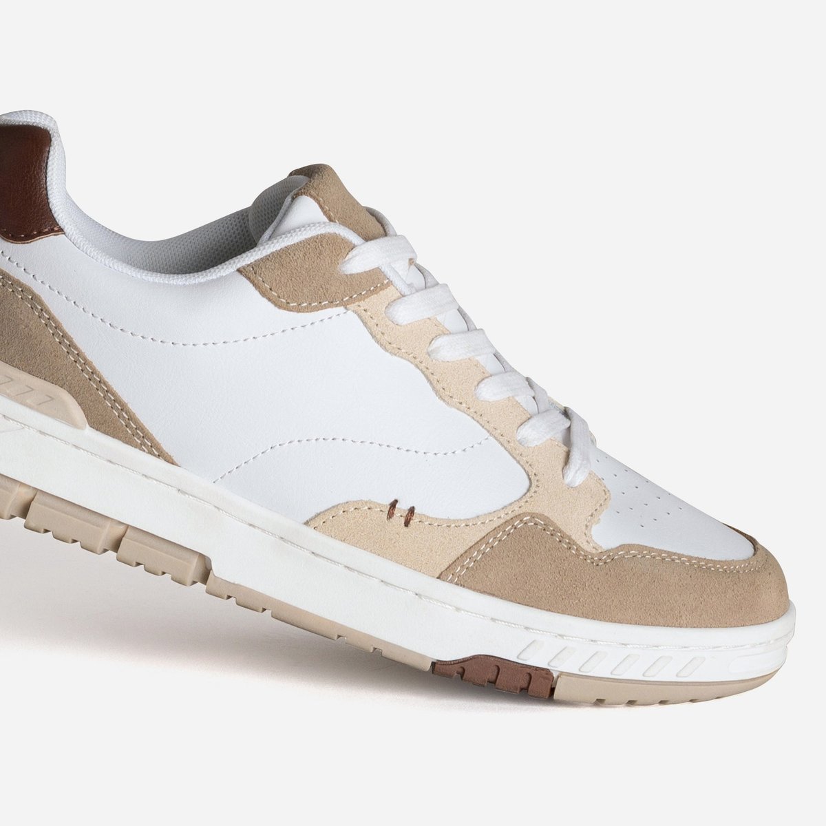 Basket en cuir PHILIBERT blanc, ERAM