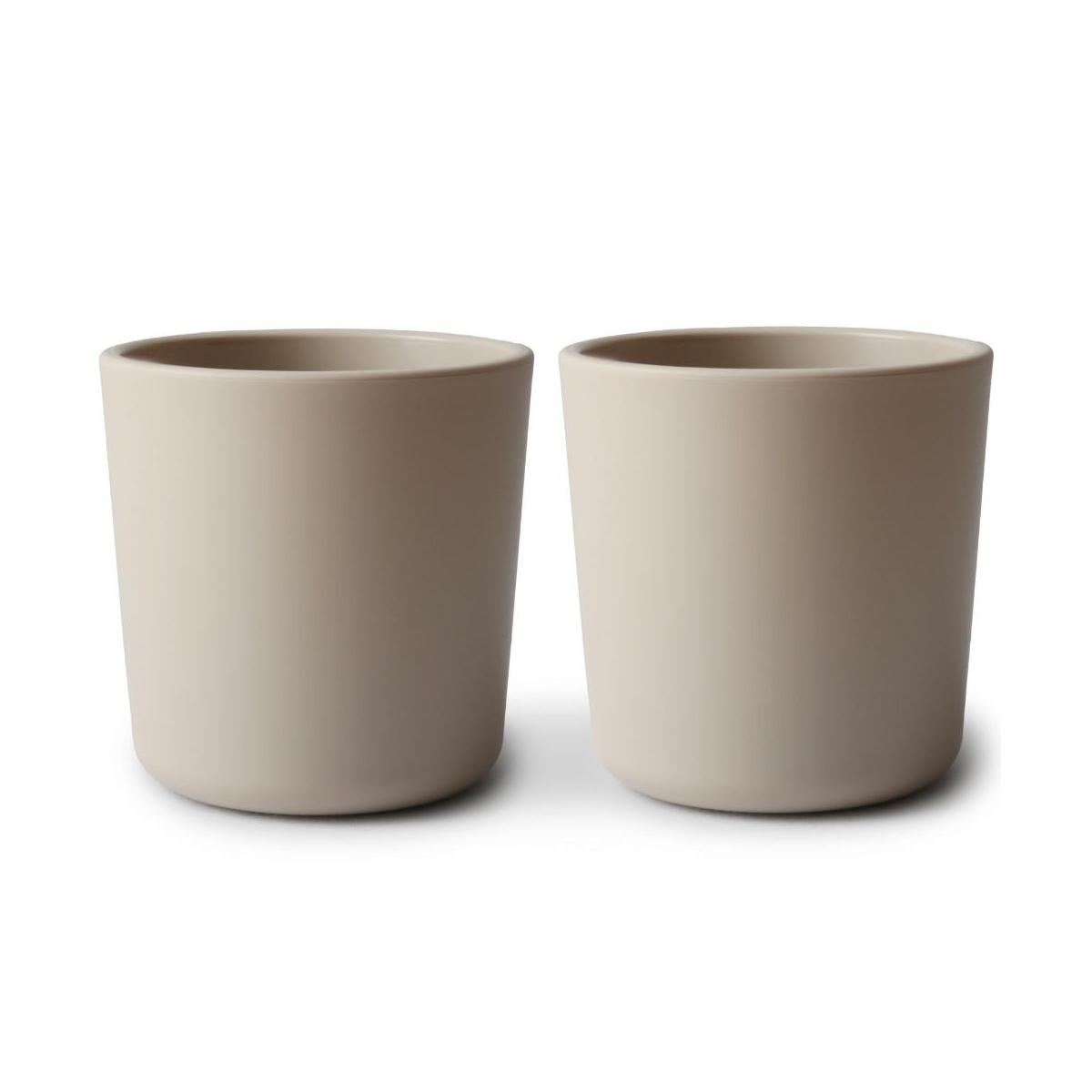Lot de 2 gobelets vanille, MUSHIE