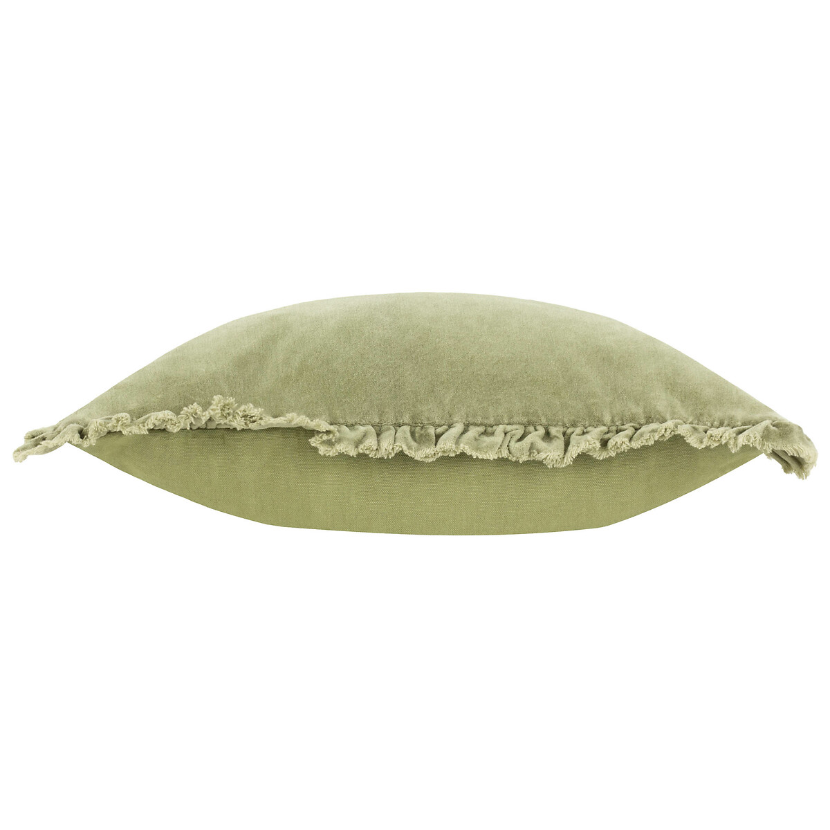 Bertie Cotton Velvet Filled Cushion sage, YARD