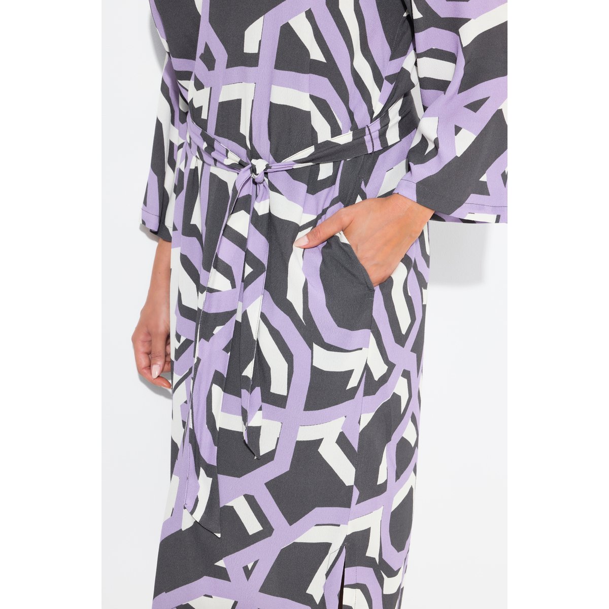 Robe à col tunisien asphalte, ULLA POPKEN