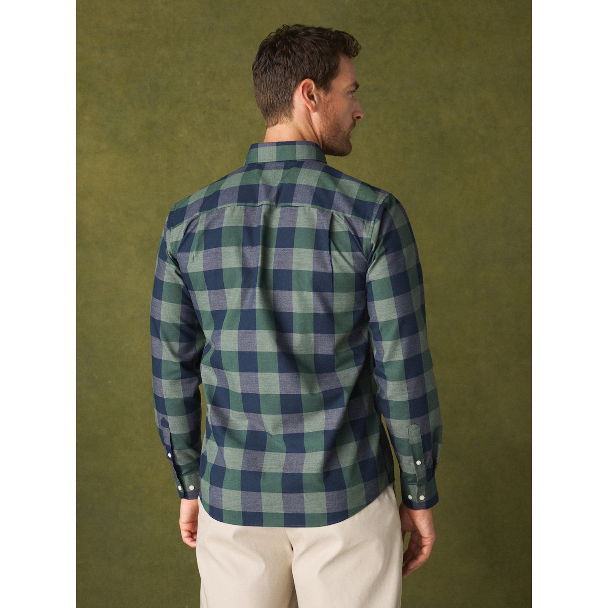 Chemise oxford entretien facile vert, NEXT