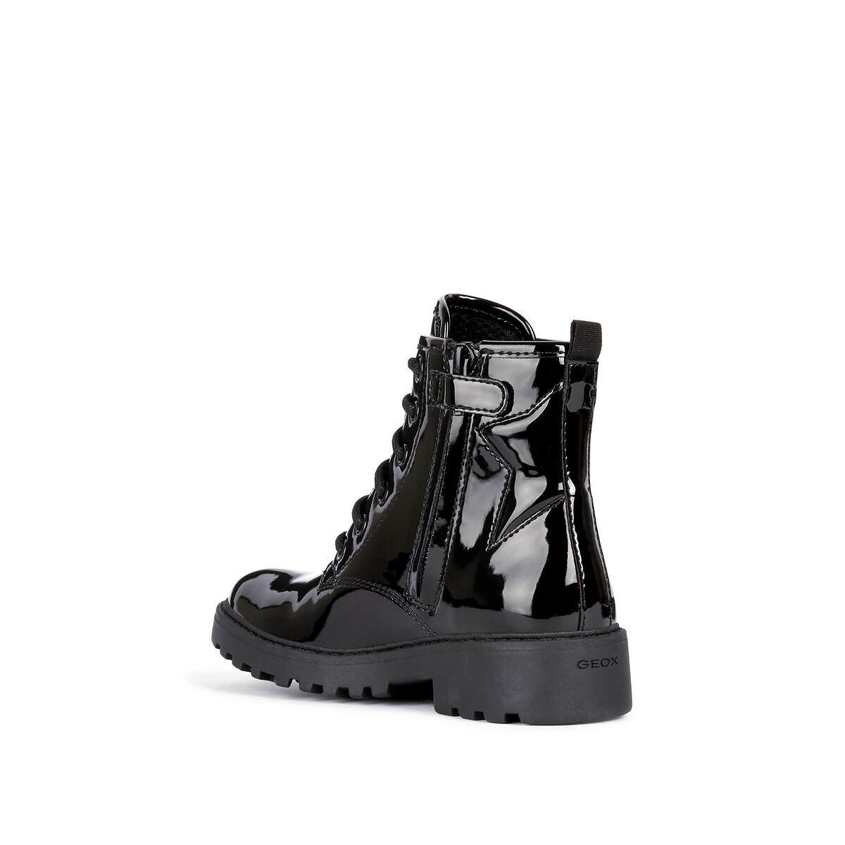 Boots Casey noir verni, GEOX