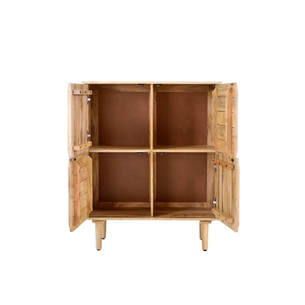 Buffet haut en bois de manguier clair VIVIENNE bois clair, MADE IN MEUBLES