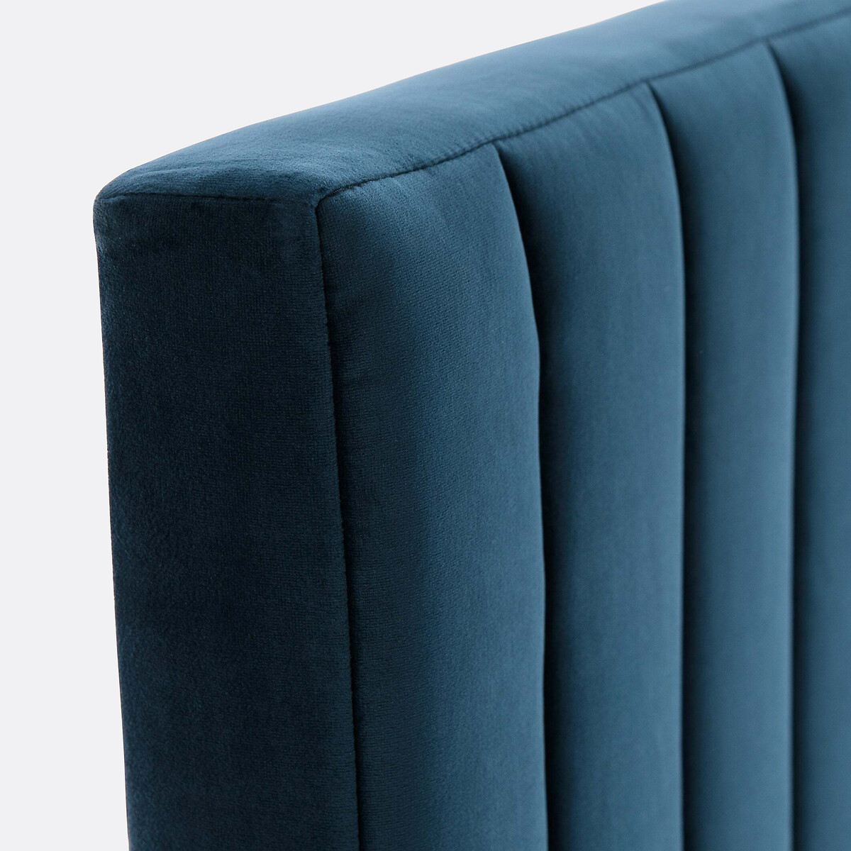 Tête de lit en velours Jédéon bleu de prusse, LA REDOUTE INTERIEURS