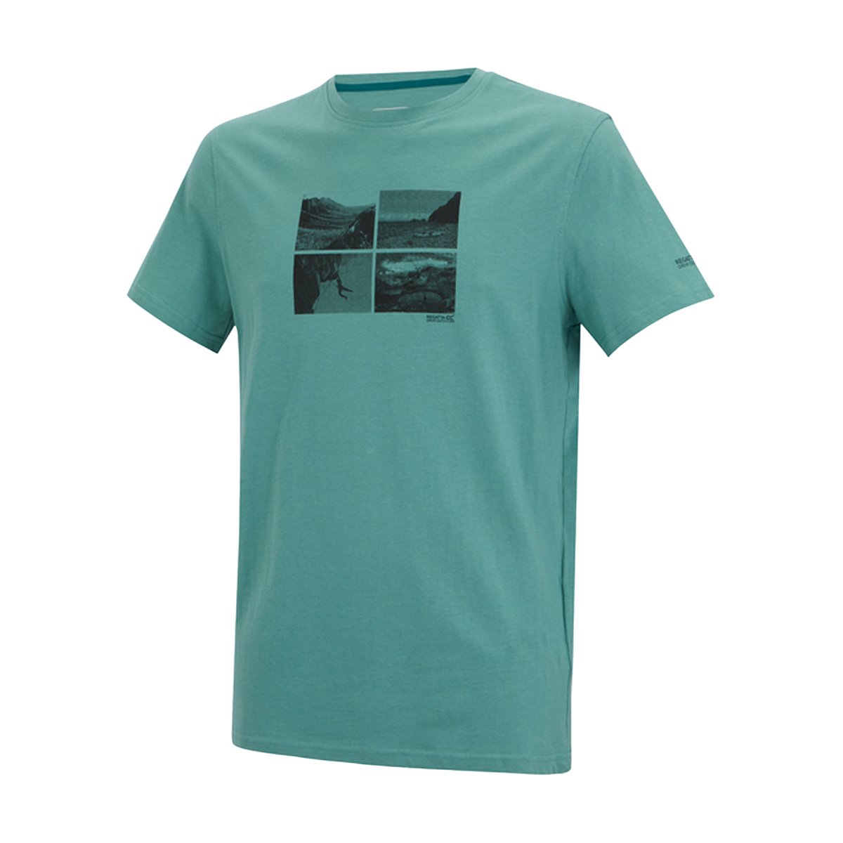 T-shirt motif/style carré décoratif BREEZED bleu clair, REGATTA