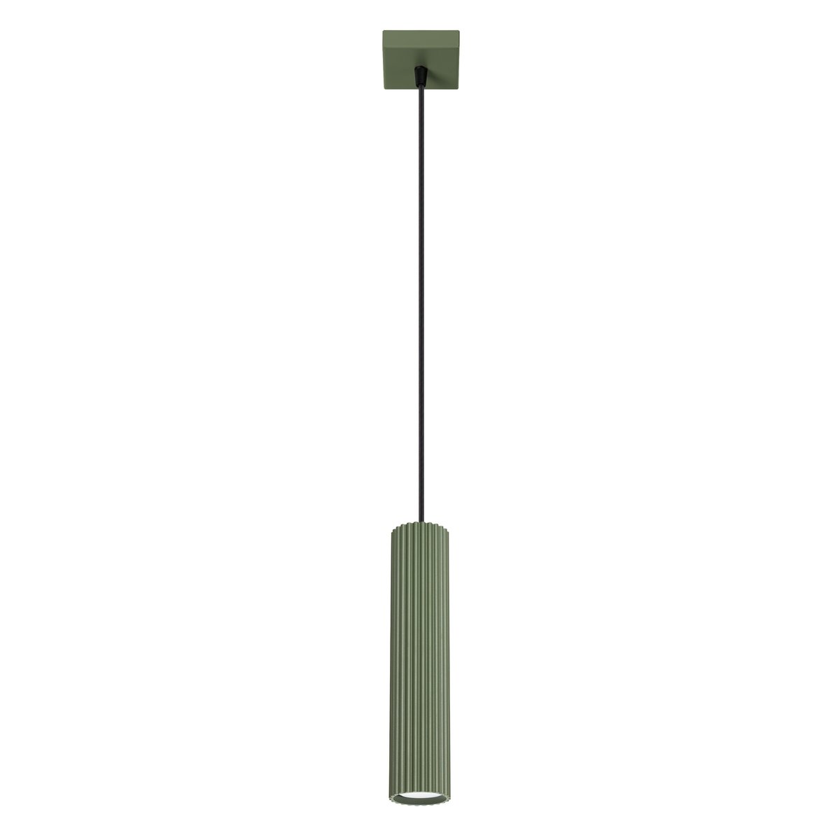 Suspension Aluminium Vert Olive GU10 1 Karbon vert, EDEN