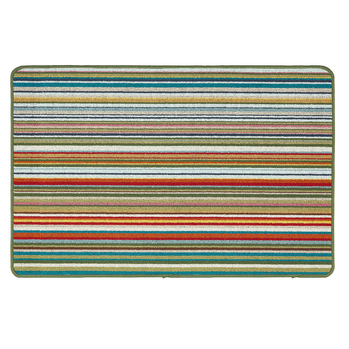 My Stain Resistant Candy Multi Green Stripe Runner Mat green striped, MY MAT