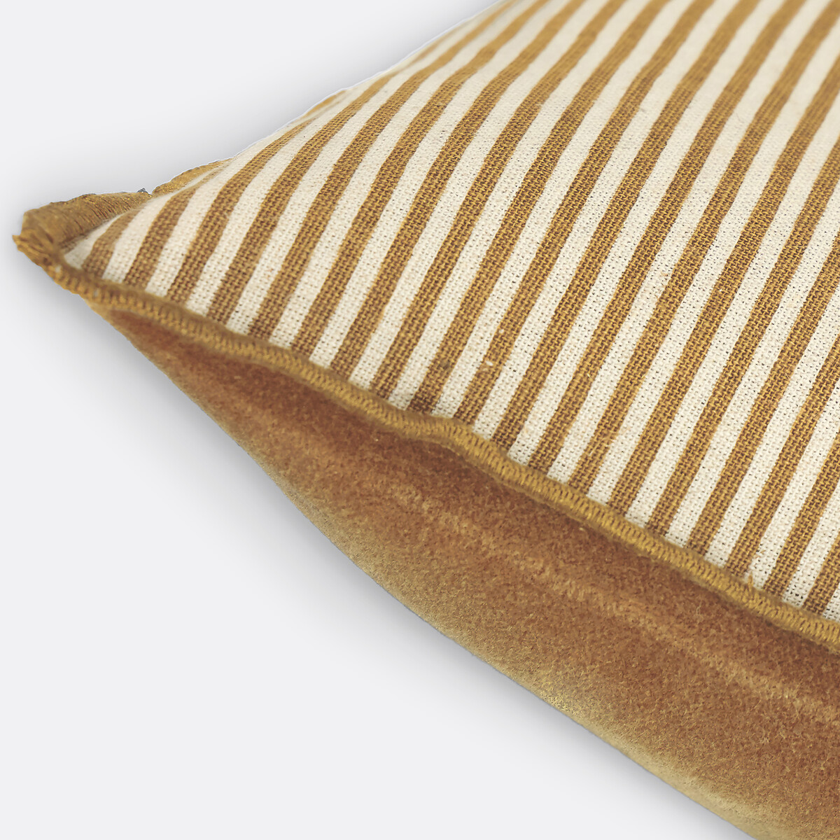 Galette de chaise, coton/lin, Orella naturel/bronze, LA REDOUTE INTERIEURS