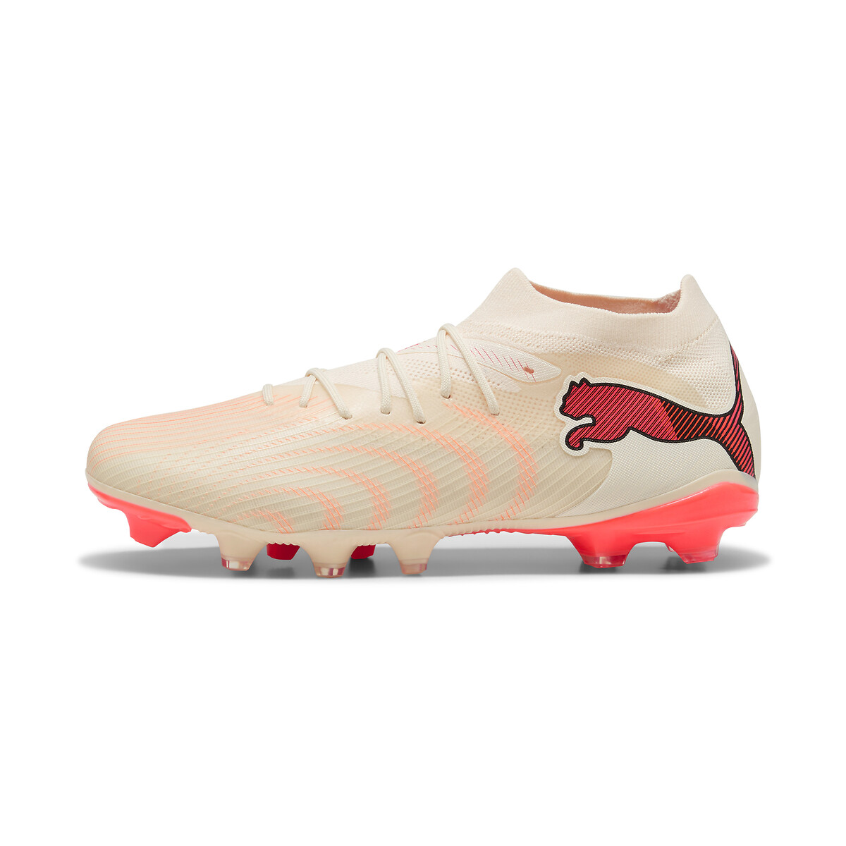 Crampons FUTURE 9 MATCH FG/AG beige/rouge, PUMA