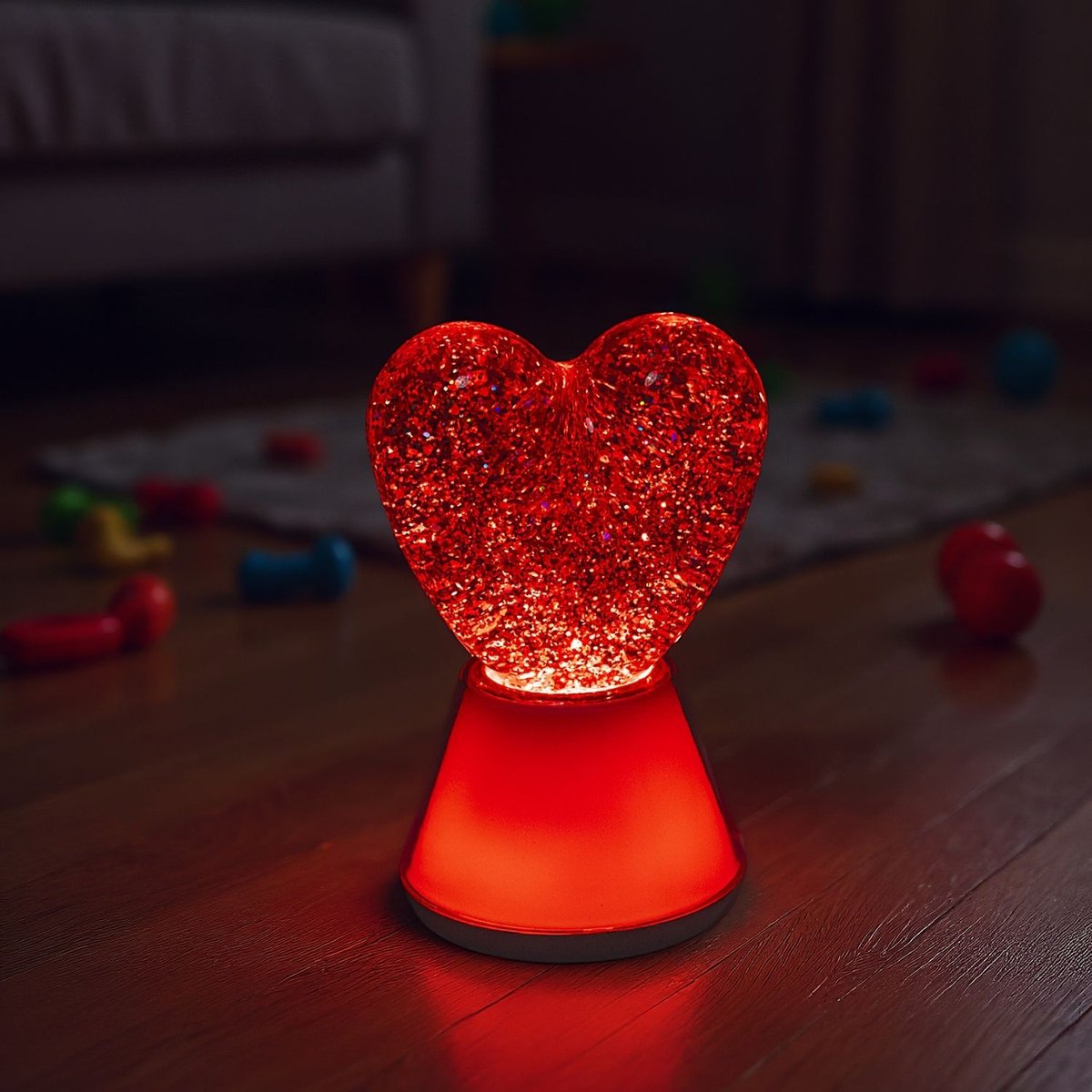 Lampe à paillettes blanc, LITTLE L