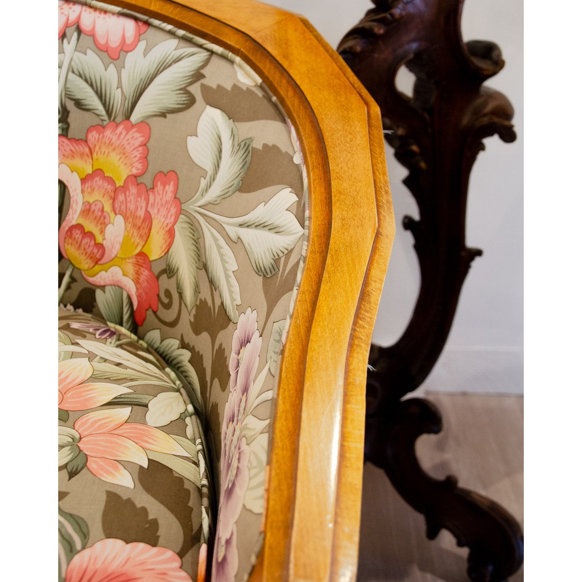 Paire de fauteuils Rosello Ernest N°955 - Bon état bois foncé, DEBONGOUT