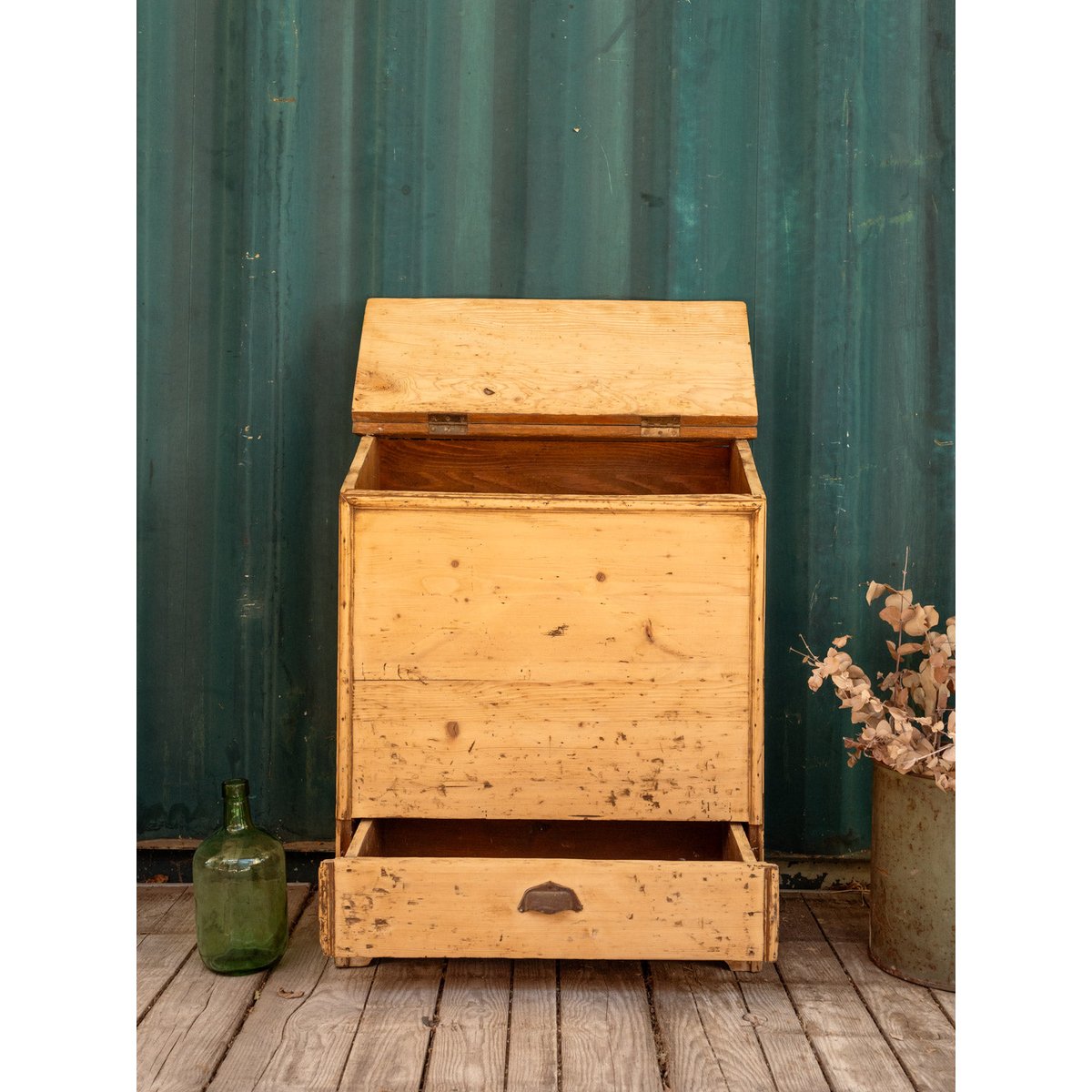 Ncien coffre à pain en bois Fernand N°402 - Bon état bois clair, DEBONGOUT