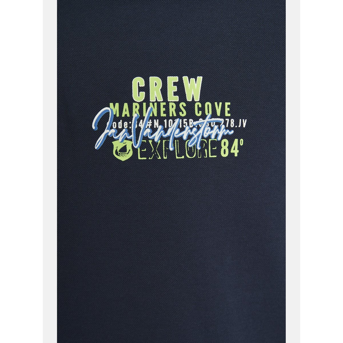 Lot de 2 polos TEOFIL bleu foncé vert clair, JAN VANDERSTORM