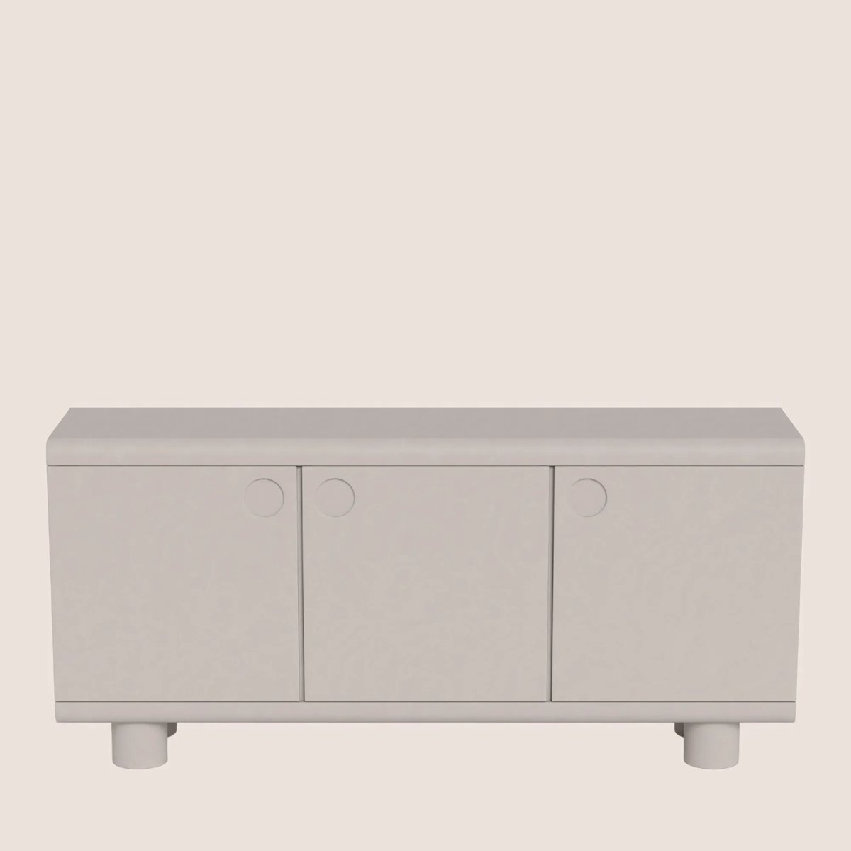 Buffet bas design 3 portes gris L160 - MAGDA gris, HELLIN, DEPUIS 1862