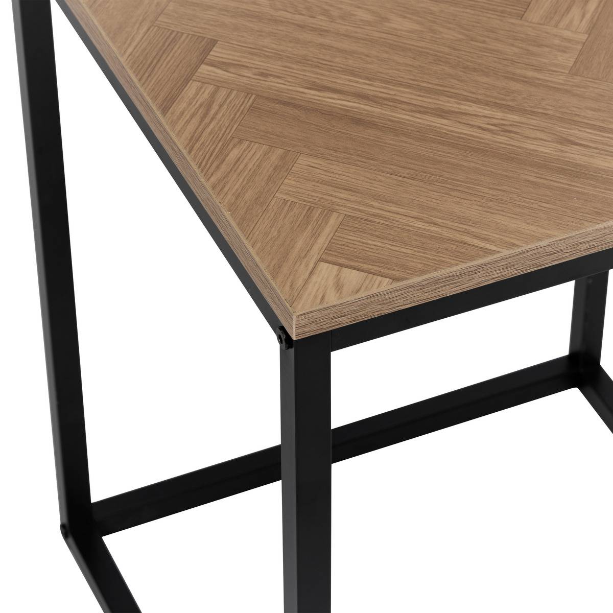 Bout de canapé effet chevrons CHEVRONS noir, 5FIVE SIMPLY SMART
