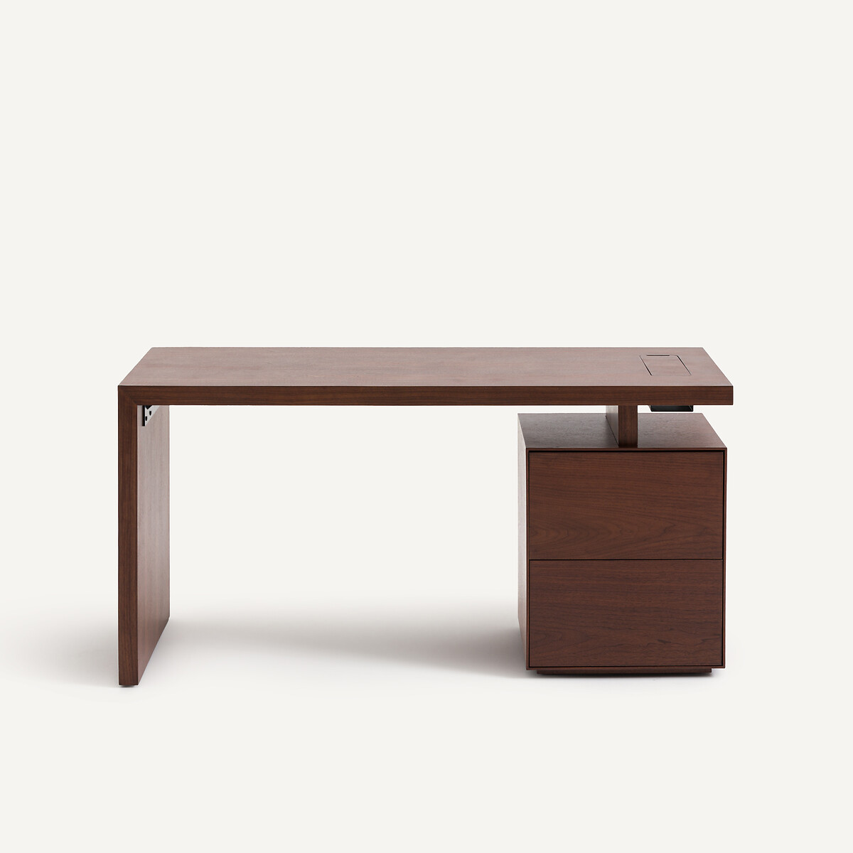 Plateau de bureau en plaqué noyer, largeur 150 cm, MIKUBE noyer, AM.PM