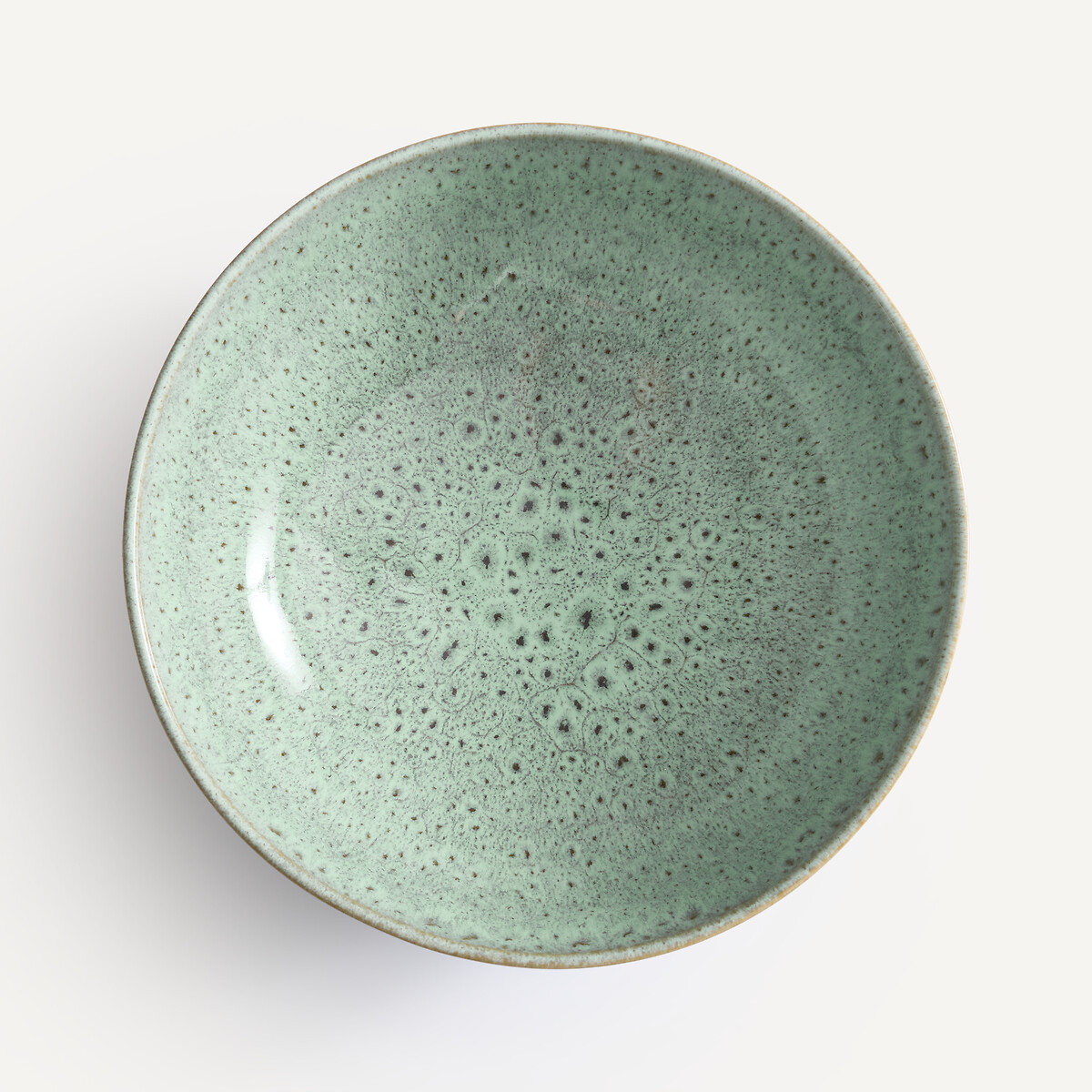 Fara Glazed Stoneware Salad Bowl khaki/blue, AM.PM