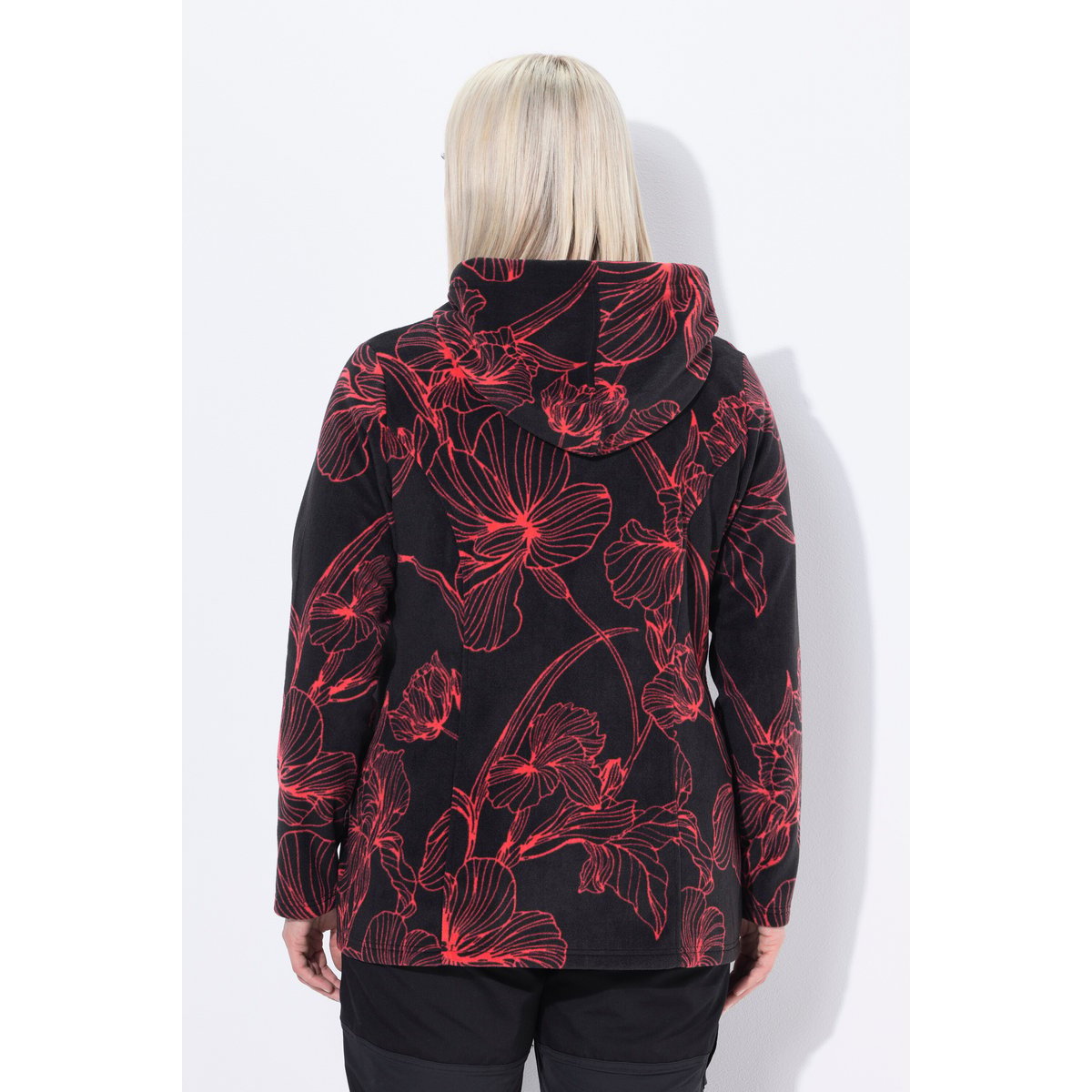 Veste à capuche en polaire noir, ULLA POPKEN