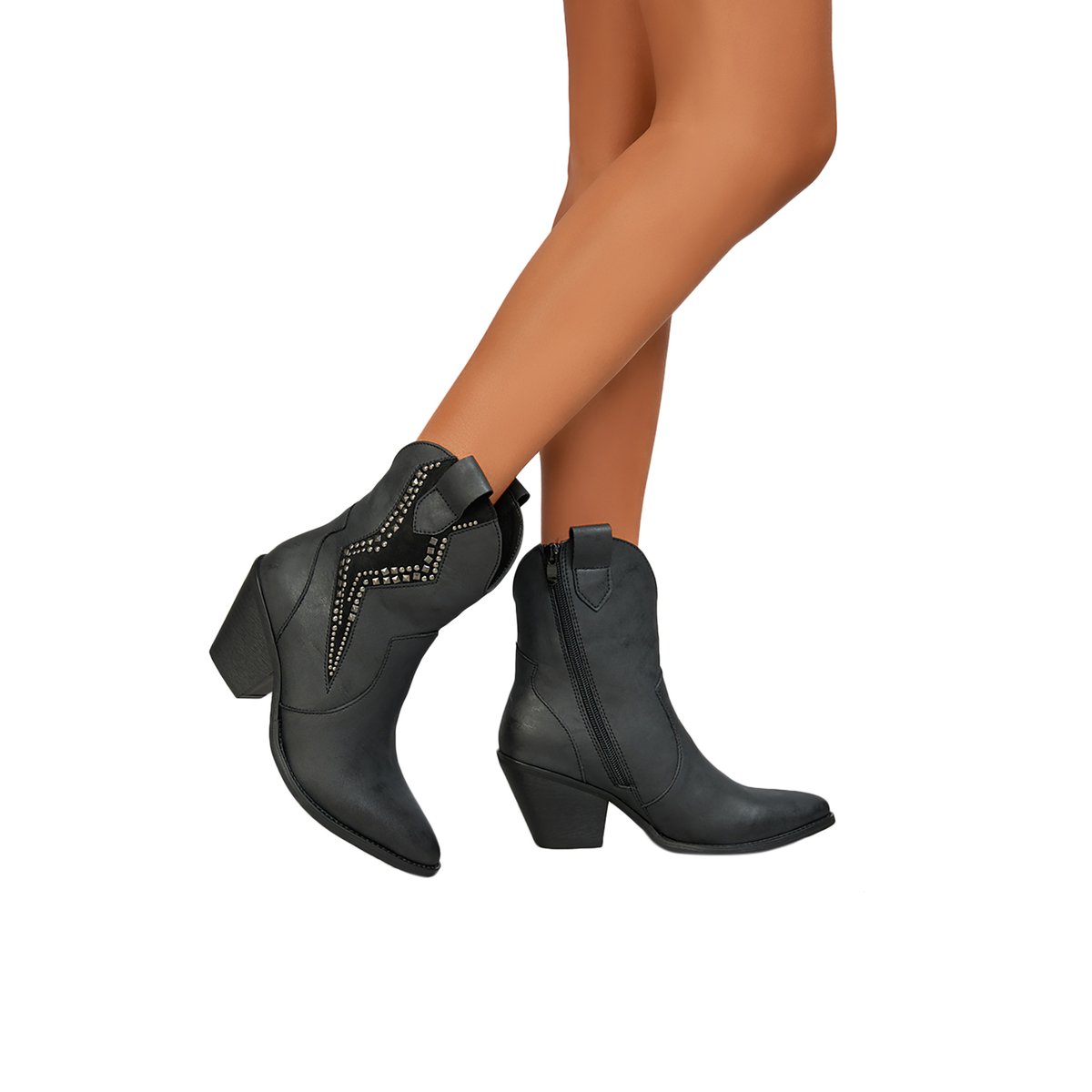 Bottines à Zip noir, ENZA NUCCI