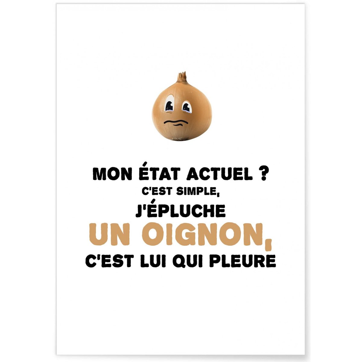 Affiche Oignon blanc, L'AFFICHERIE