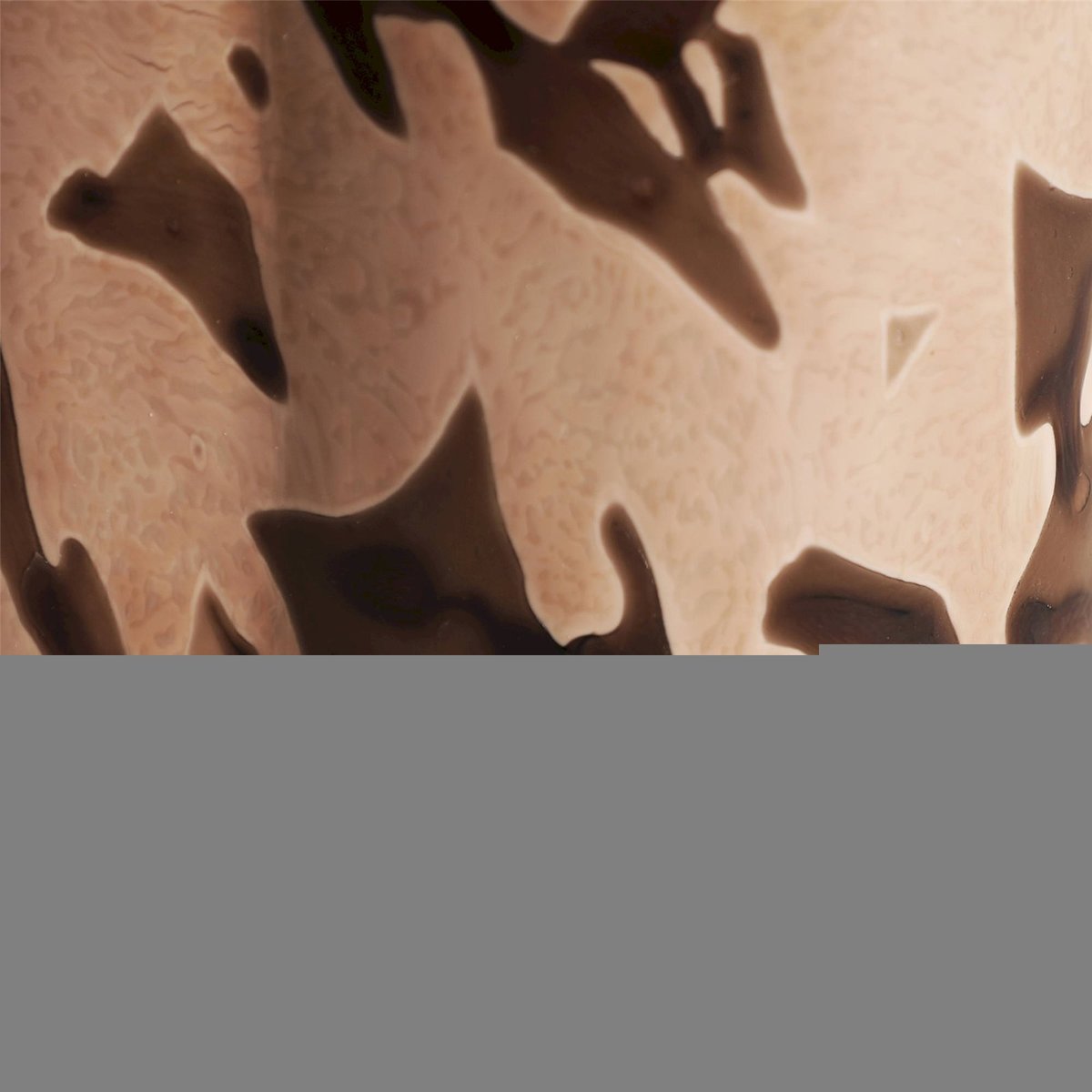 Table d'appoint contemporaine en verre marron clair, RECOLLECTION