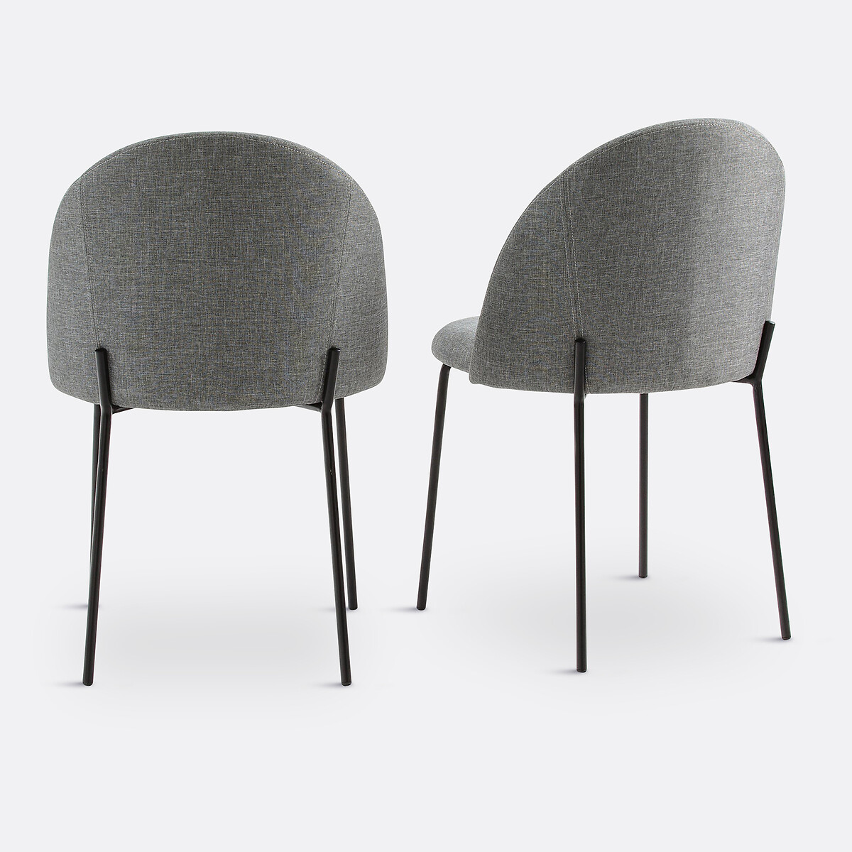 Confezione da 2 sedie NORDIE grigio, LA REDOUTE INTERIEURS