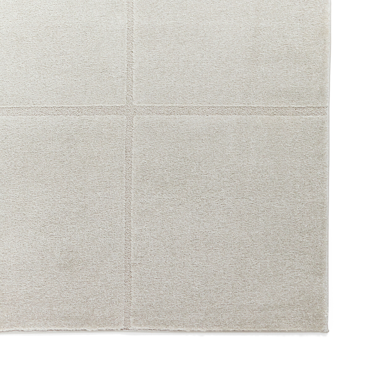 Modern Geometric Carved Soft-Touch Rug silver-coloured, SO'HOME