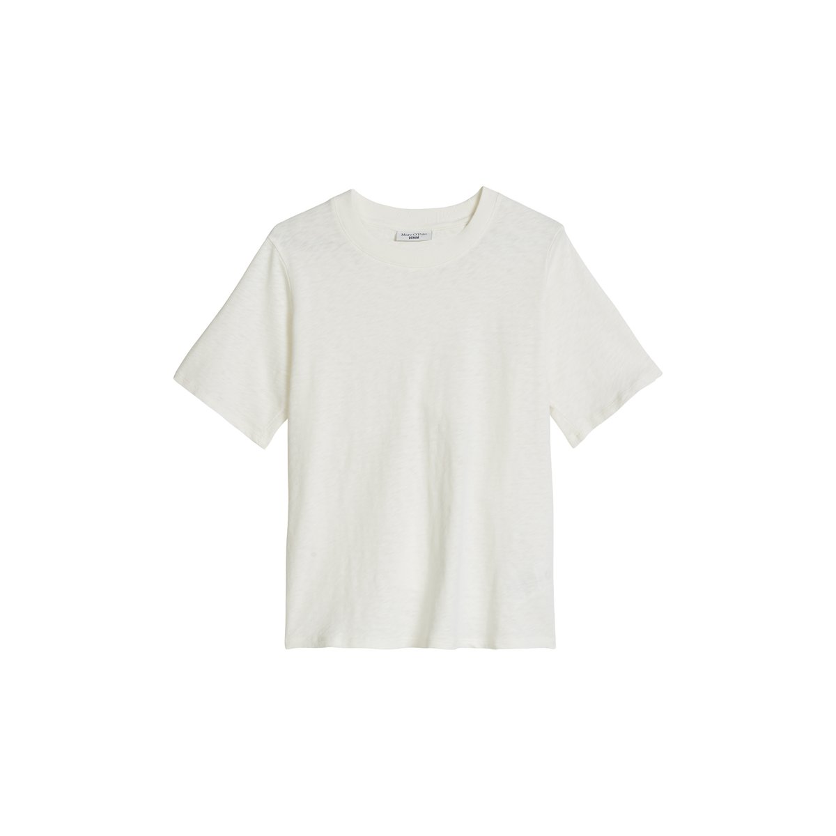 T-shirt en jersey slub loose en doux coton biologique blanc, MARC O’POLO DENIM
