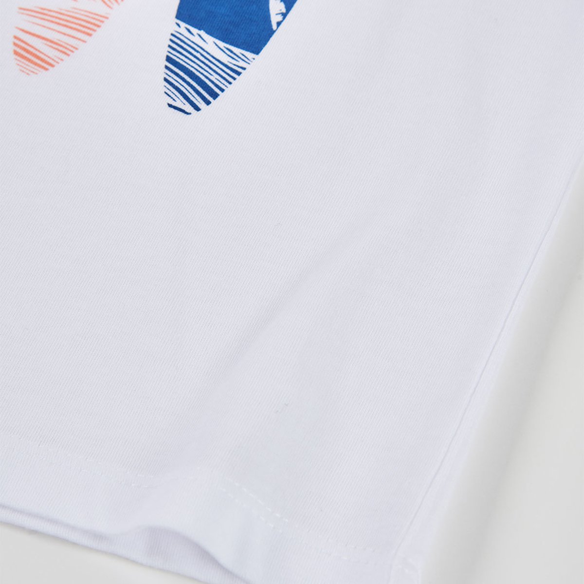 T-shirt à mancs courtes en coton blanc, BOBOLI