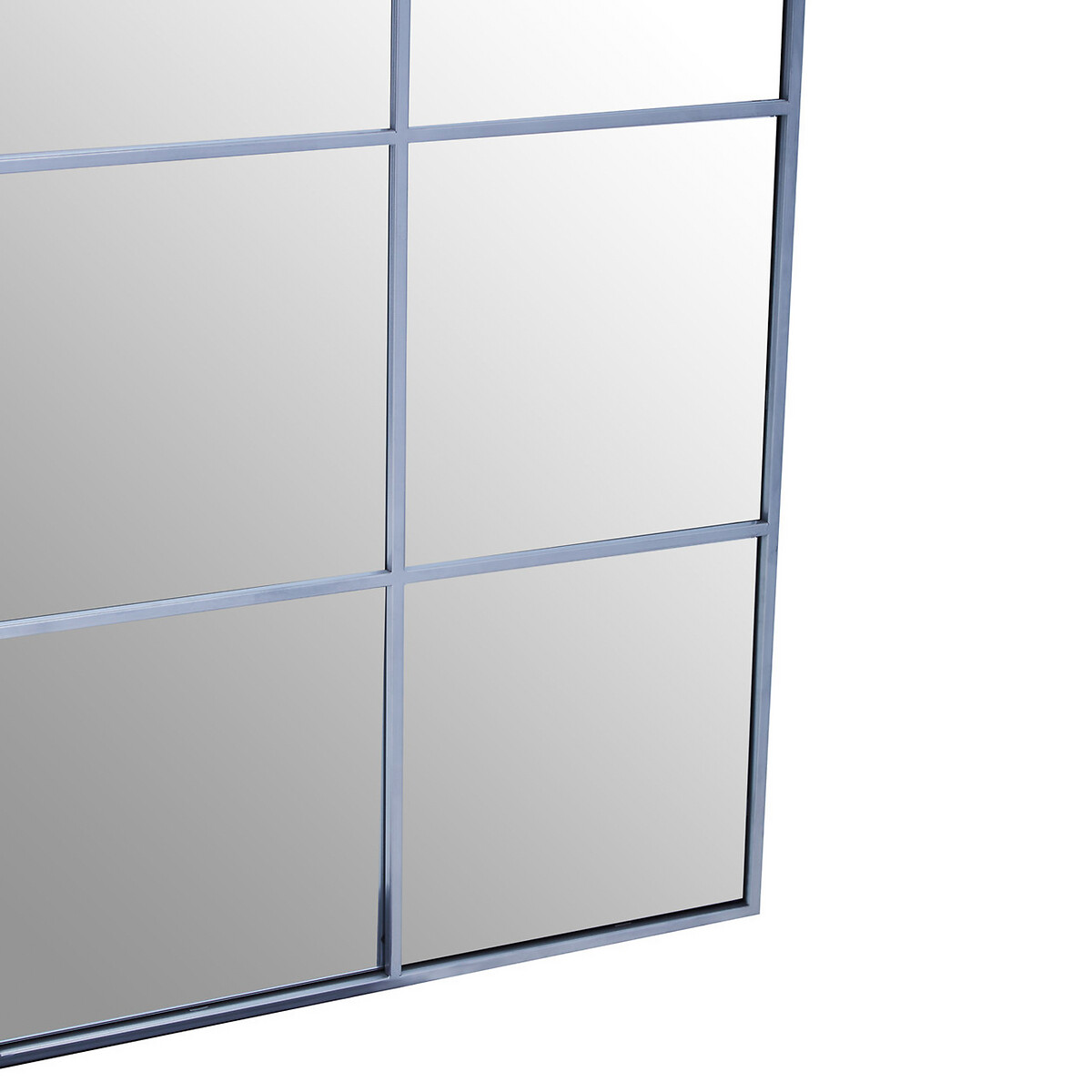 95cm Onslow Square Window Mirror in Silver Finish silver-coloured, SO'HOME