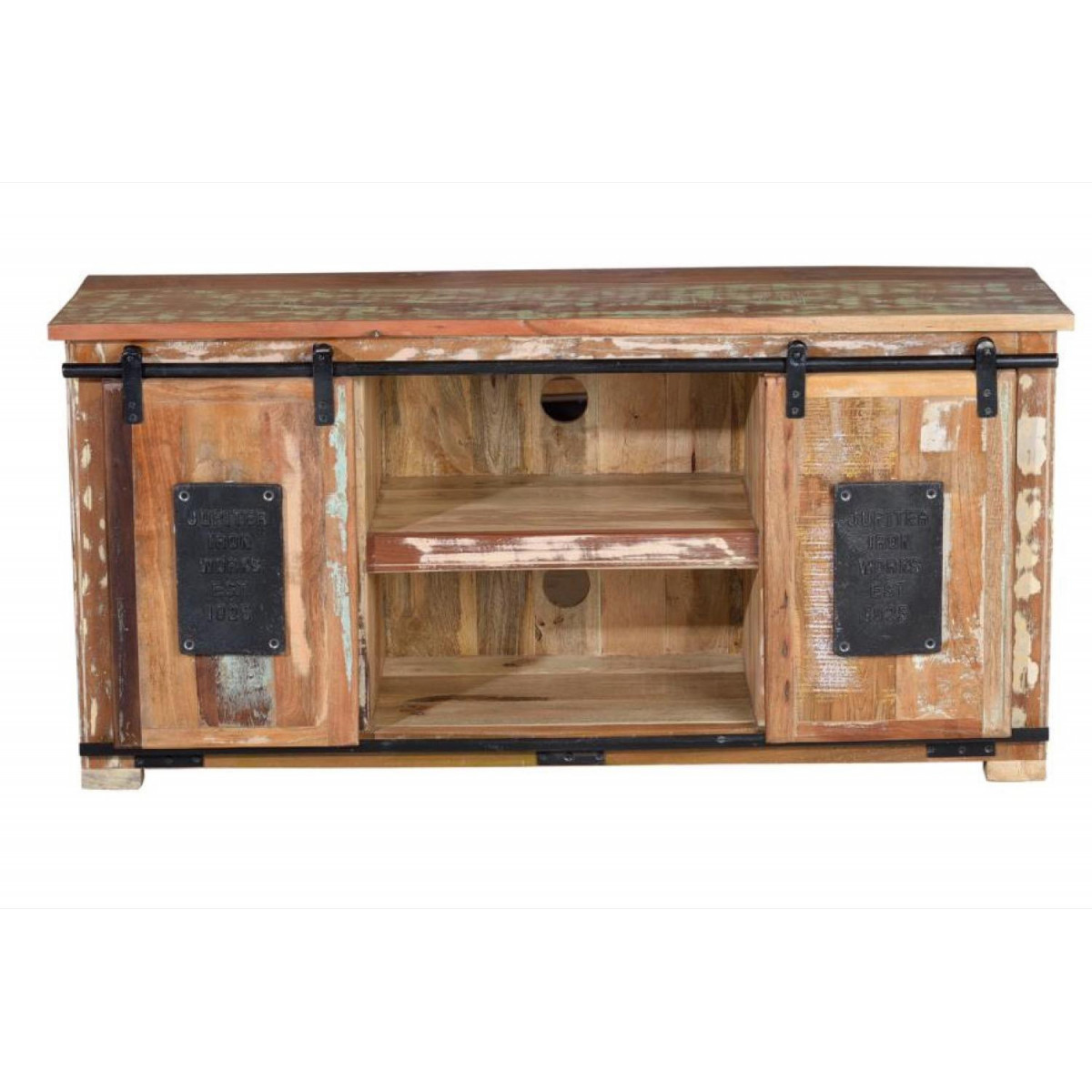 Meuble tv - BÉTINA marron, DECORATION D’AUTREFOIS