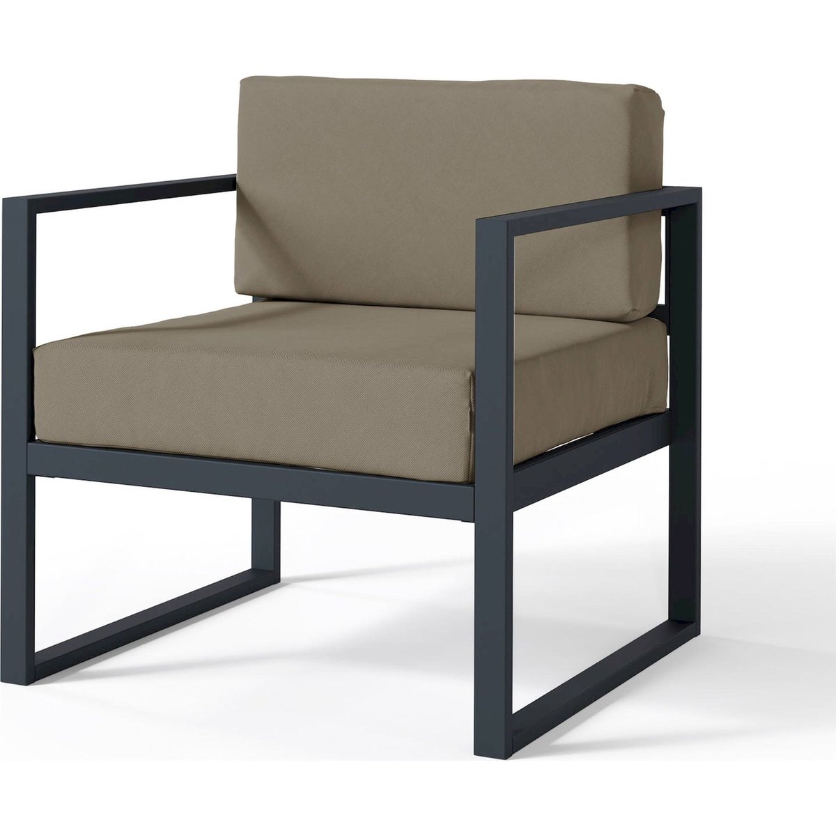 Fauteuil de jardin en tissu déperlant DYWILLY beige clair garden, RECOLLECTION