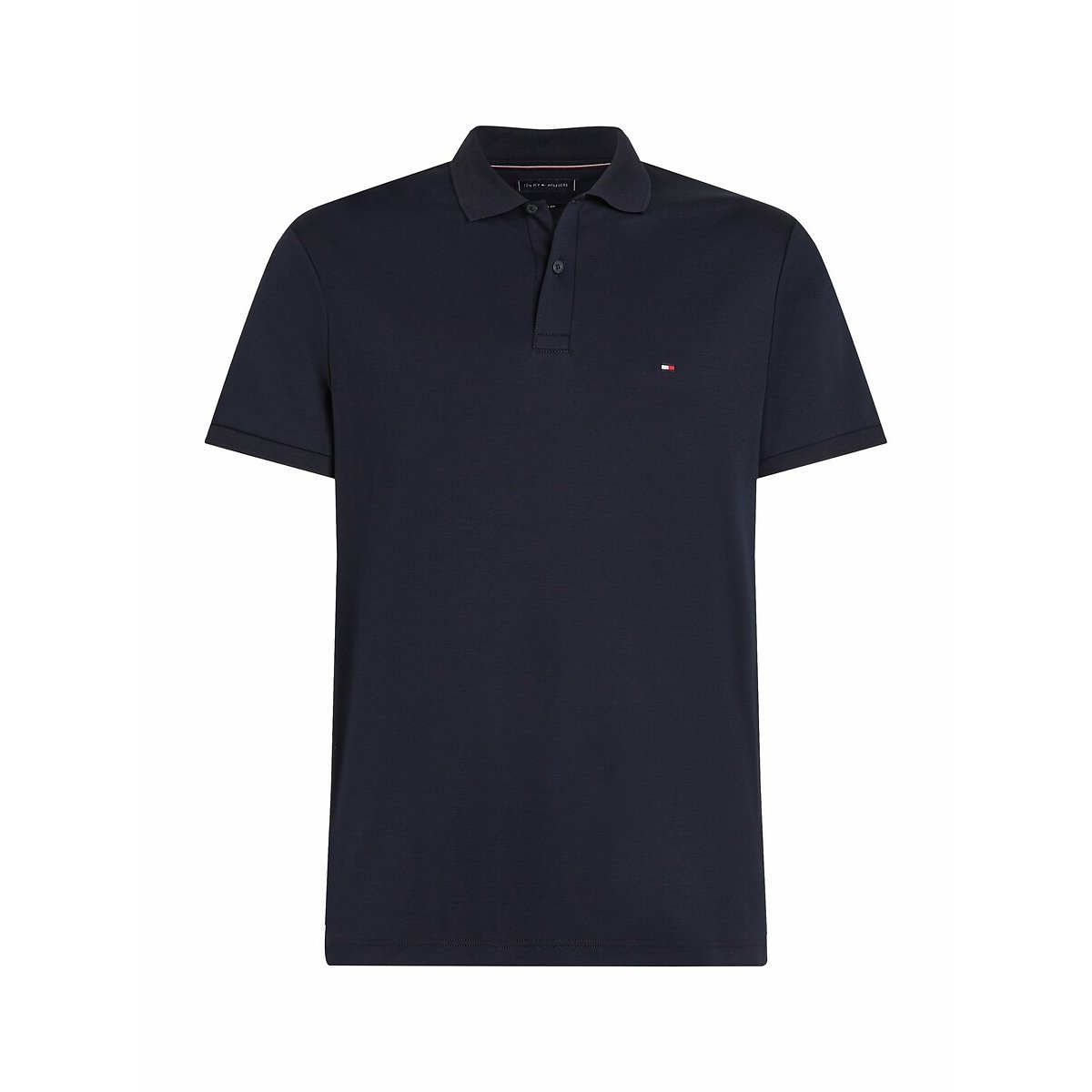 Polo manches courtes regular en coton doux marine, TOMMY HILFIGER