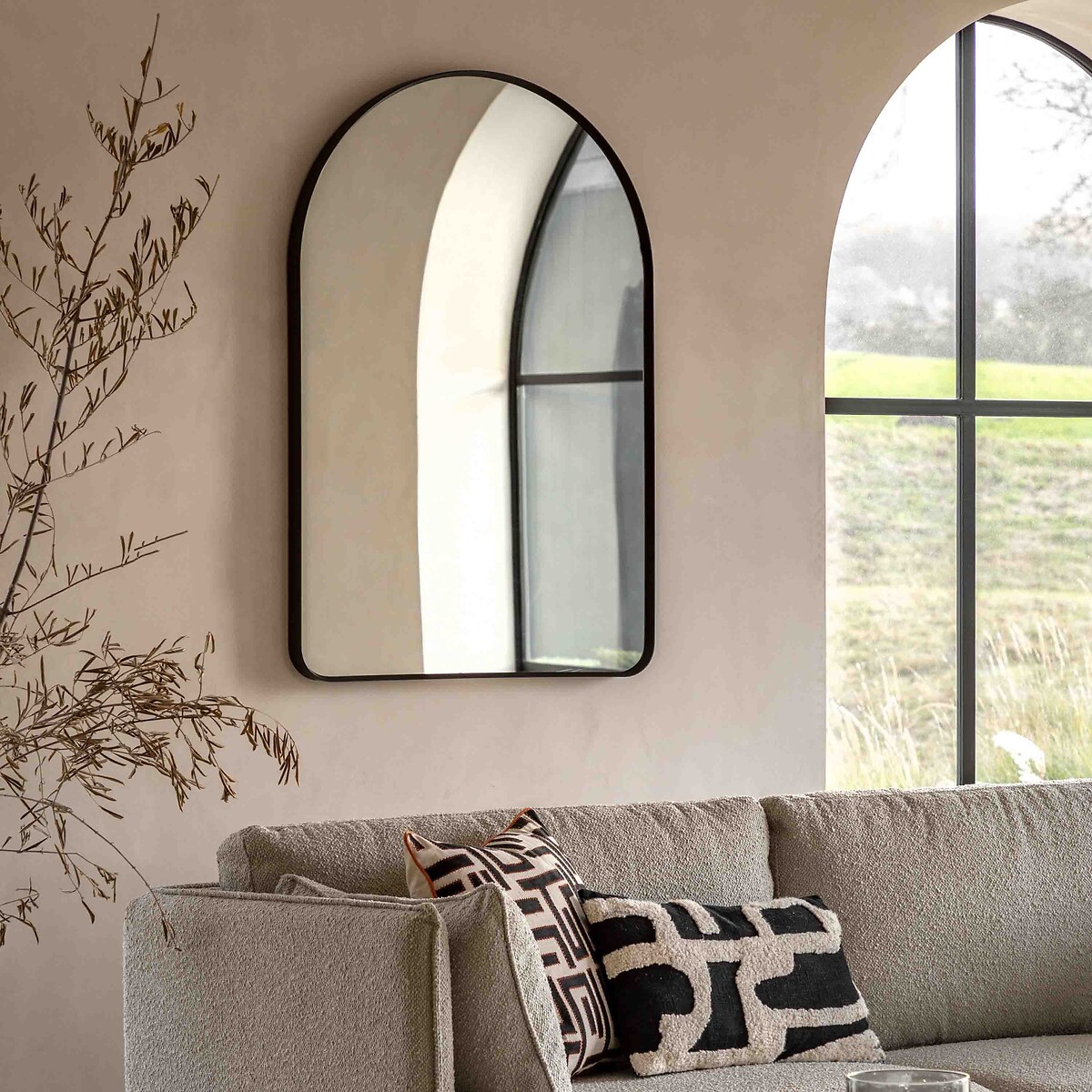 60x90cm Howarth Arch Mirror black, ÉDITÉ
