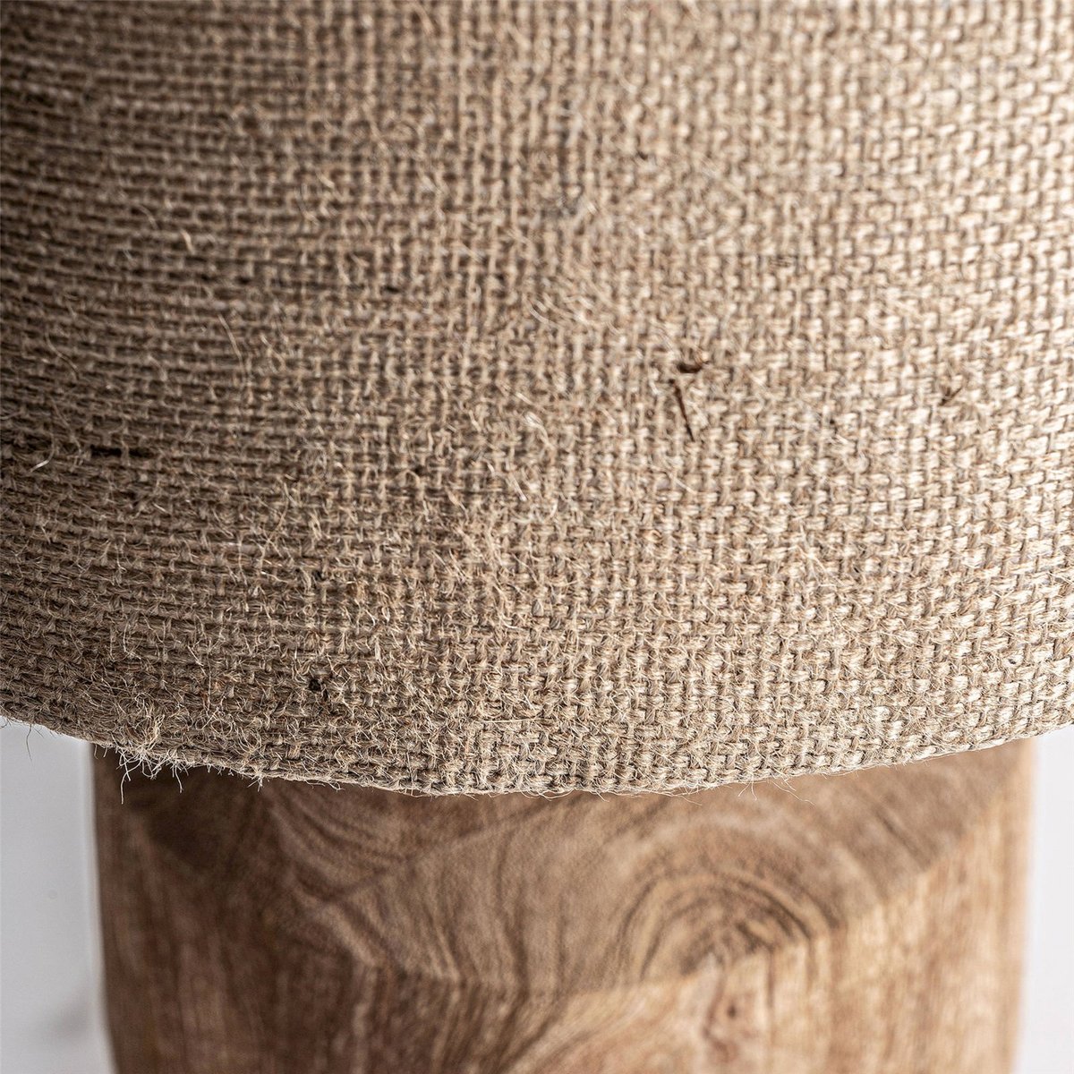 Lampe à poser art déco en bois de manguier marron bois naturel, RECOLLECTION