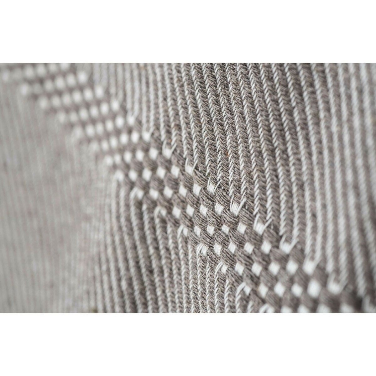 Plaid coton OSLO taupe, FEBRONIE