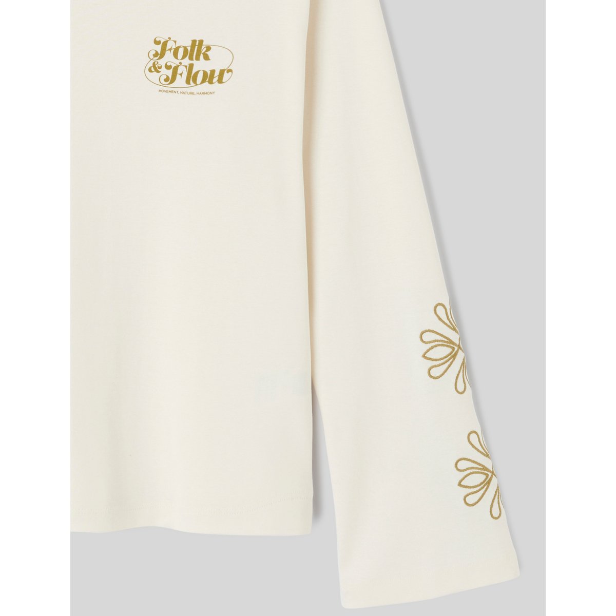 T-shirt manches longues ecru, BZB