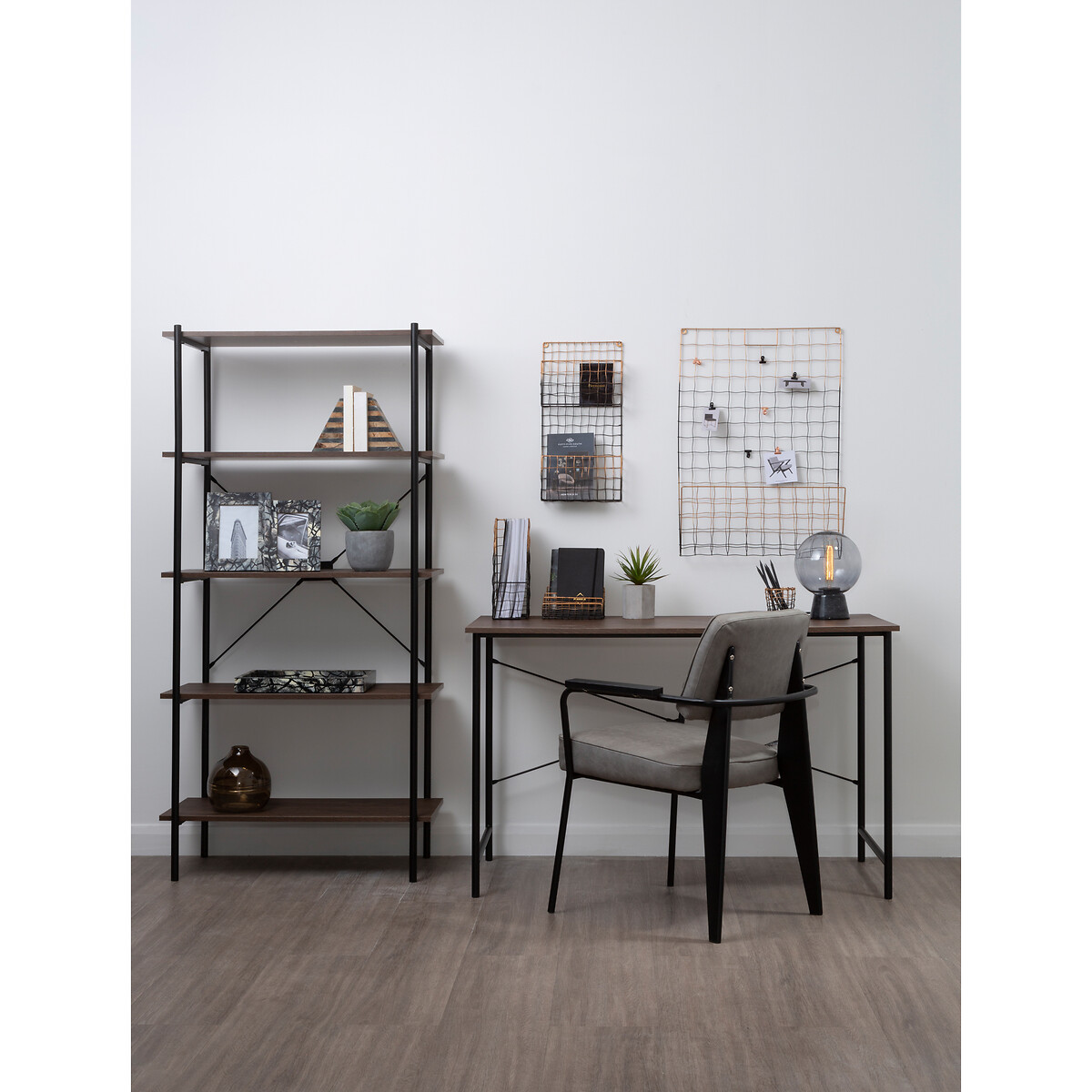 Harlan Oak Bookshelf brown              , SO'HOME