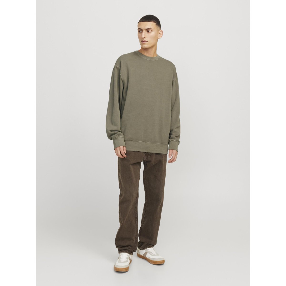 Sweat-Shirt silver sage, JACK & JONES