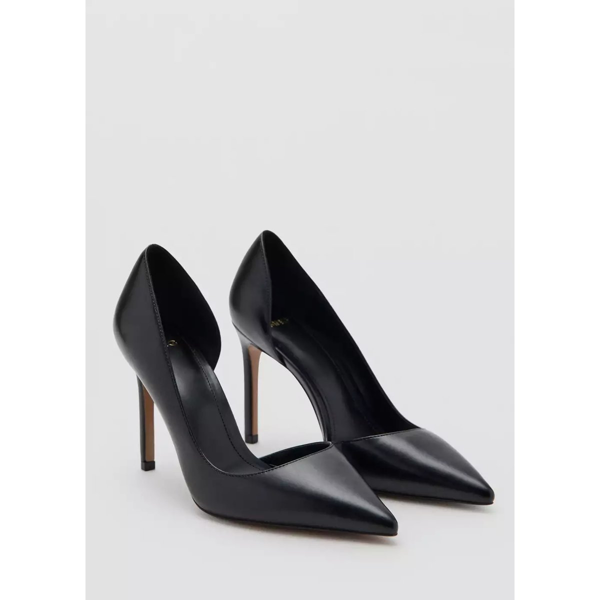 Chaussures talon asymétriques noir, MANGO