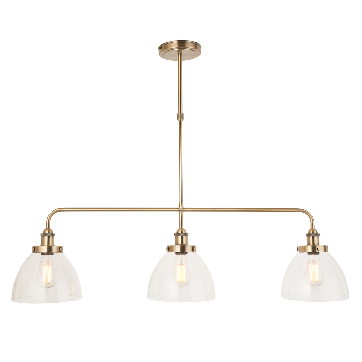 Henne 3-Light Resto Style Bar Pendant Light in Brass aged brass, ÉDITÉ