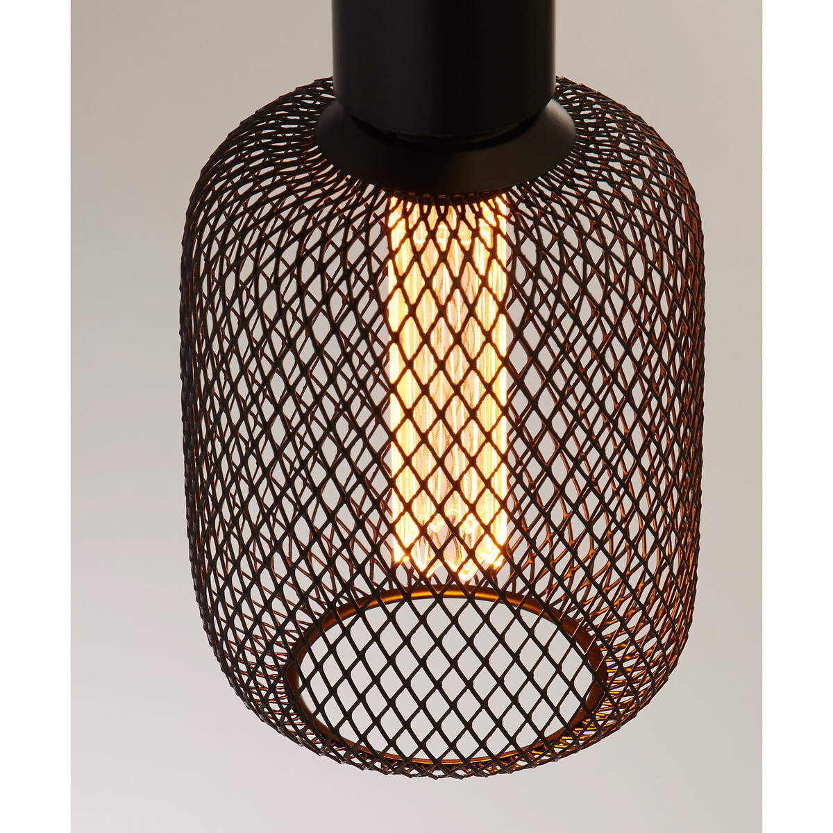 E27 LED Black Metal Cage Bulb black, SO'HOME