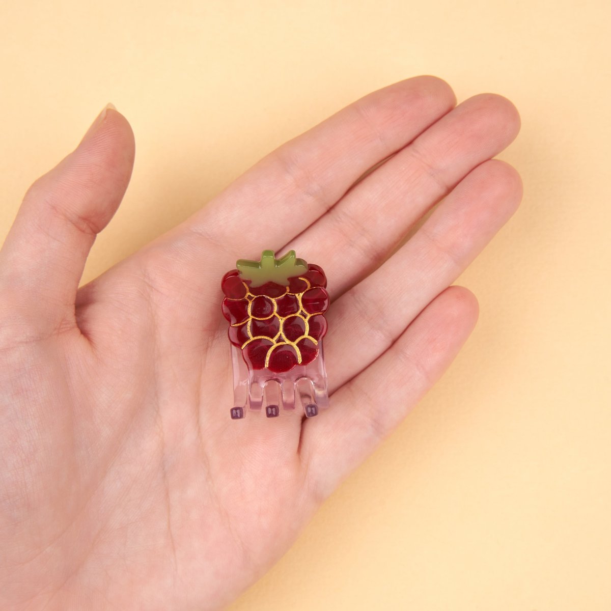 Mini pince à cheveux Framboise rose, COUCOU SUZETTE