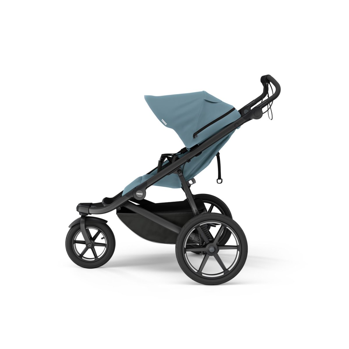 Poussette duo Urban Glide 3 + nacelle Urban Glide bleu, THULE